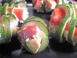 Cucumber Garnish Ideas
